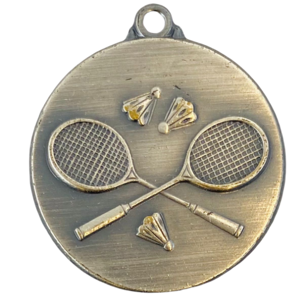 Medalj Badminton M3500 Retro - Bild 2